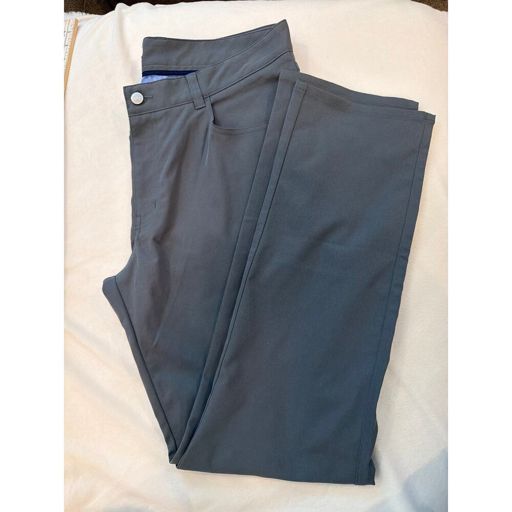 Peter Millar Gray/stone Performance Golf Pants Men’s Size 36x32